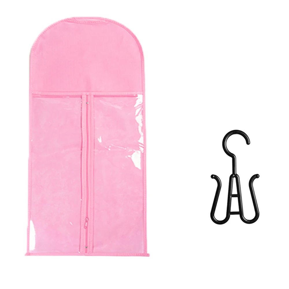 Saco de embalagem de peruca com gancho saco de armazenamento de peruca acessórios de cabelo organizador de peruca para múltiplas perucas saco de embalagem de peruca