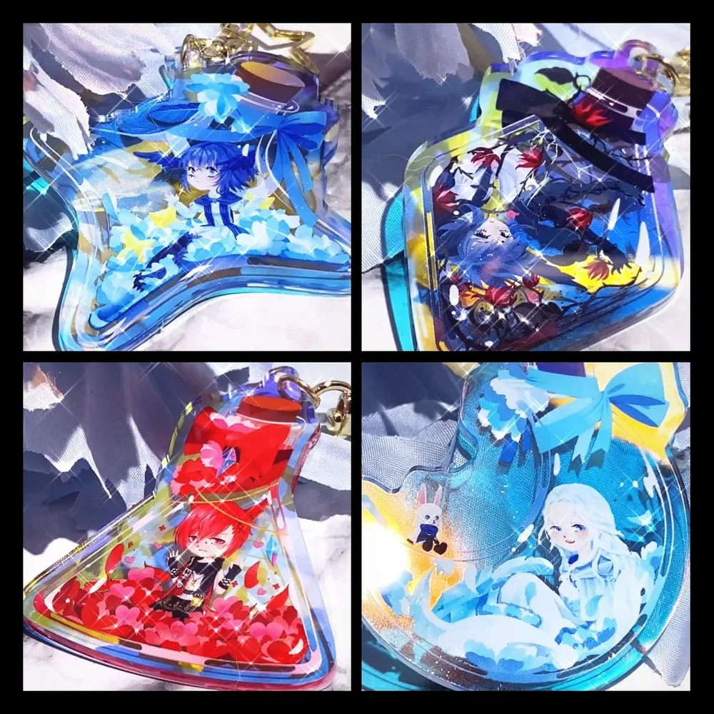 

Anime Game Meteion Venat Cute Acrylic Keychain Pendant Props Accessories Cosplay Gift