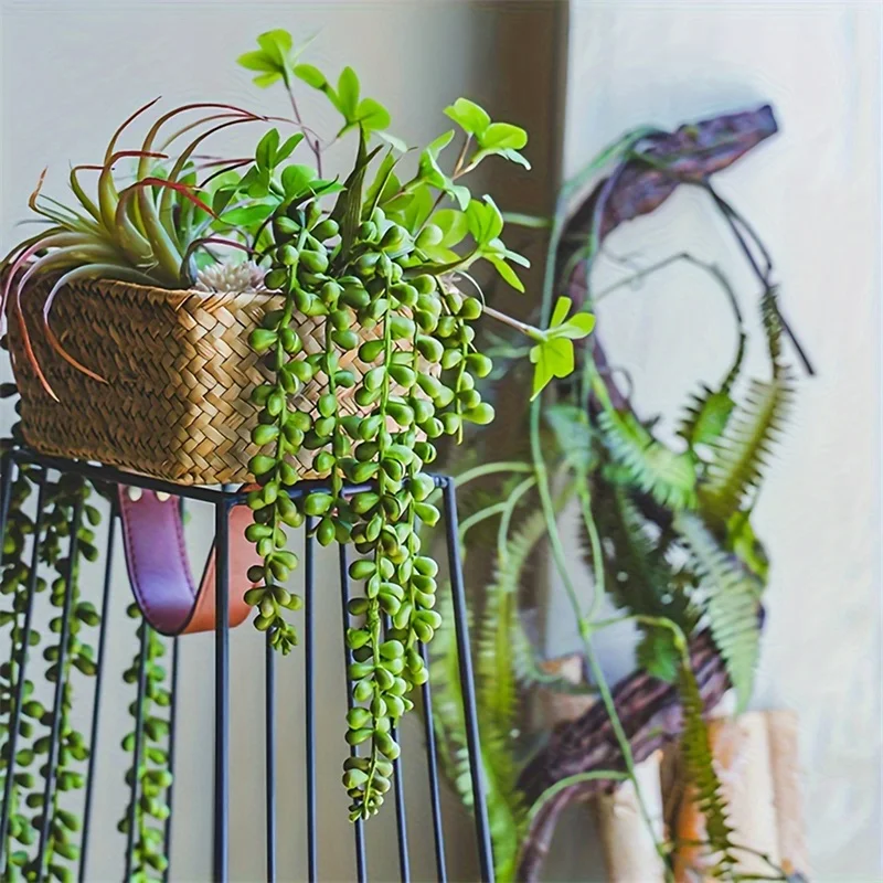 

Greenery Vine Garland Lifelike Artificial Hanging Fake Simulated Green Plant for Home Garden Wedding Party Decorations