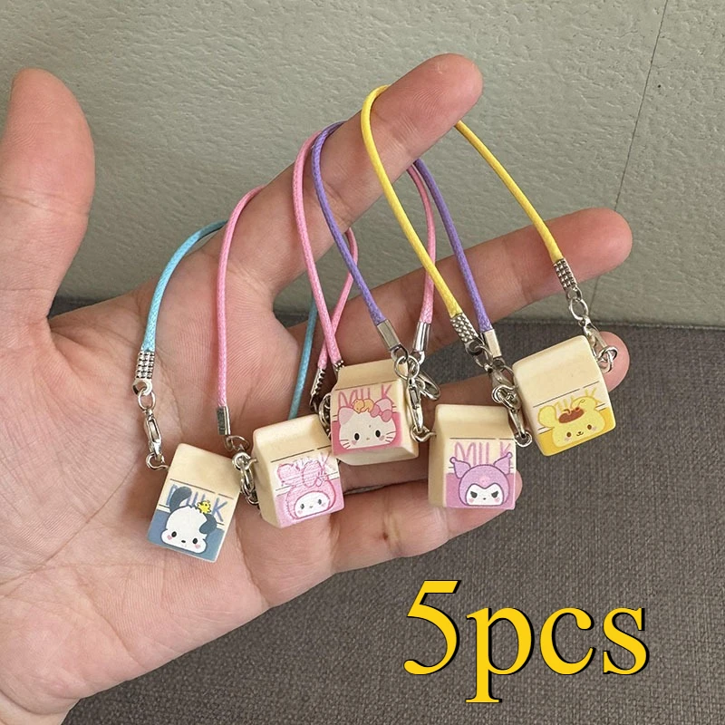 

Dollhouse Accessories Cartoon Cute Mini Milk Model Pendant for Plush Doll Dress Up Toy Hanging Neck Accessories