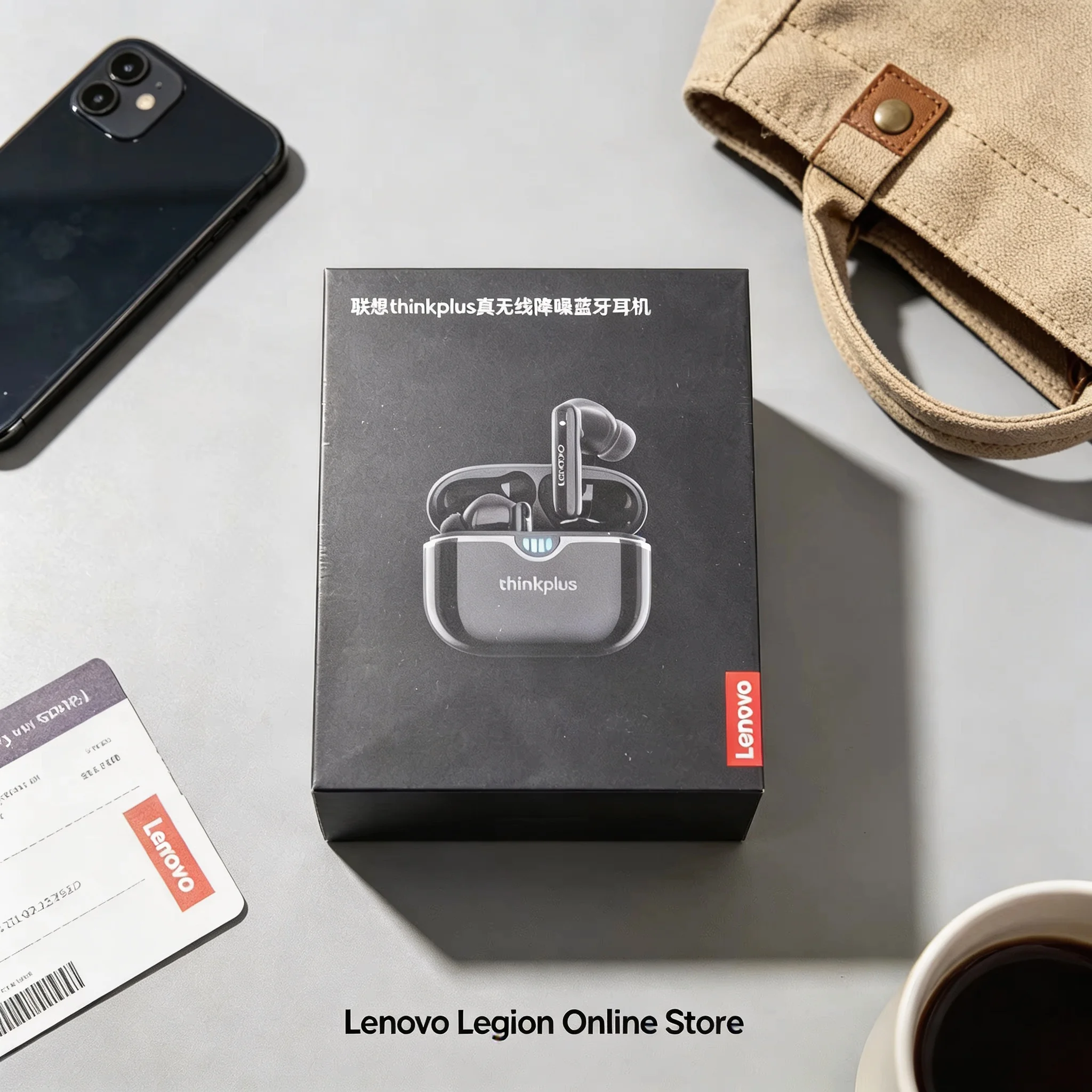 Lenovo thinkplus LP15 True Wireless Earbuds Noise Cancelling Bluetooth 5.3 Low Latency 13mm USB-C Fast Charging Gaming Phones