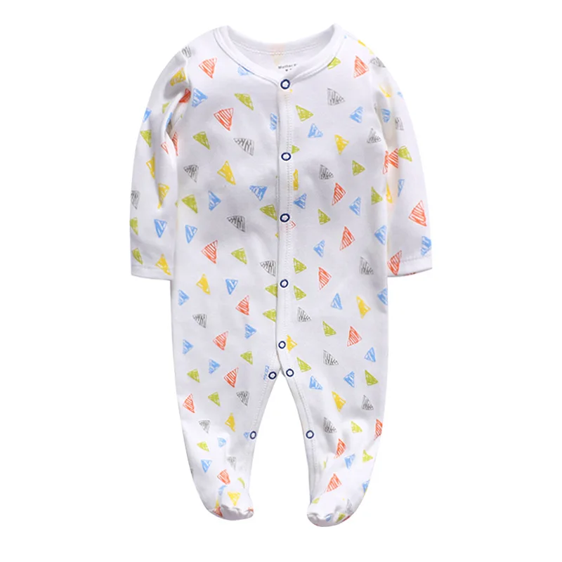 Newborn Baby Clothes Baby Romper Boy 0-12Months Sleepsuit Girl Sleepwear One-pieces Jumpsuit Grow 100% Cotton Soft Romper Outfit