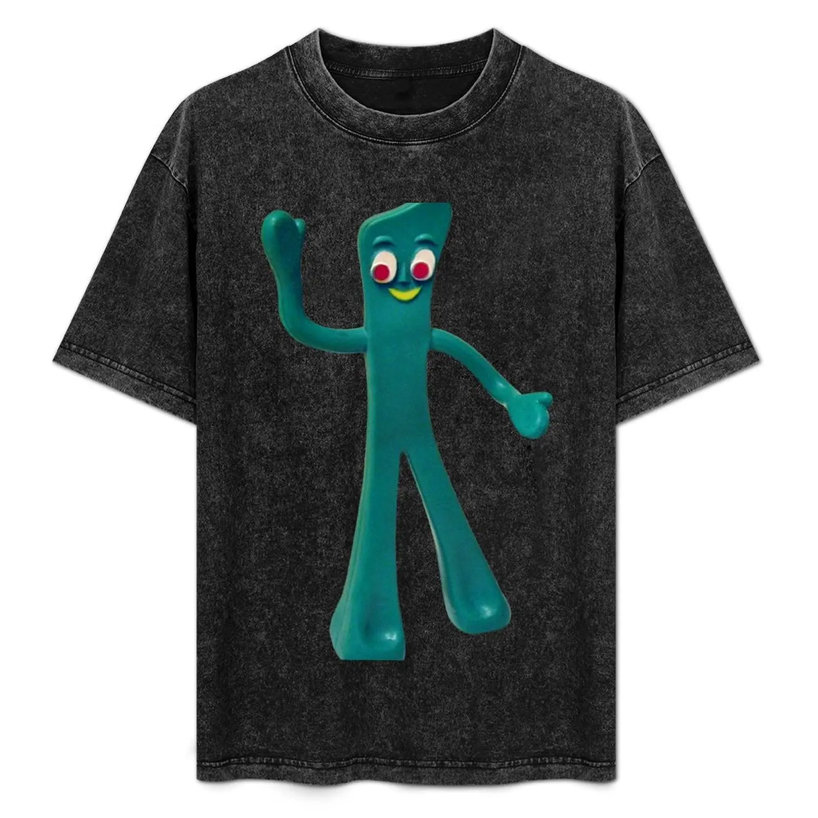 

Gumby cartoon art T-Shirt Large Size Soft Cotton T-Shirt