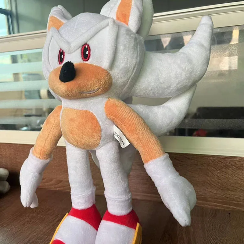 40cm Sonic The Hedgehog Doll High Quality Cartoon Anime Figure Plush Toys Cute Soft KID Christmas Present Decorative Products