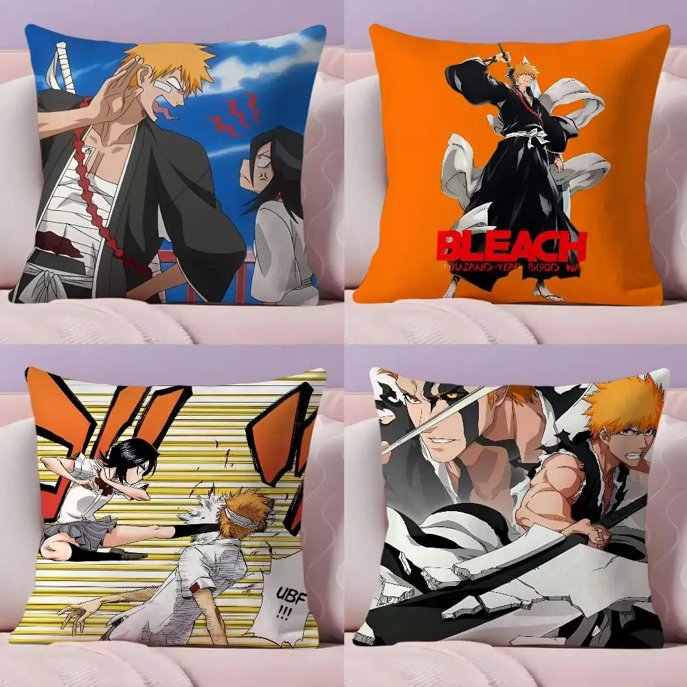 

Anime B-BLEACH Pillow Case Pillowcase Ultra Soft Skin Friendly Fabric Cloud Like Comfort & Concealed Zipper