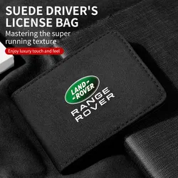 Car Logo Driving License Bag Card Credit Holder Purse For Land Rover Range Rover Discovery Sport Defender 110 Freelander Evoque