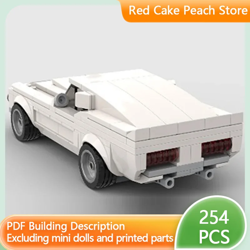 

Модель Speed Champion MOC, строительные кирпичи GT500, ретро, американский мускулистый автомобиль, модульная технология, детский костюм, игрушки, праздник, сборка