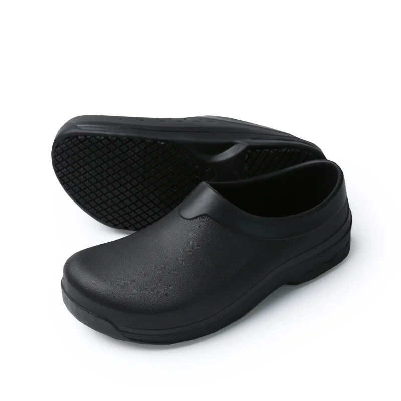 New Arrivals Kitchen Work Shoes Antiskid Waterproof Oil-Proof Cook Chef Shoes Slip-On Resistant Safety Shoes Clogs Size 36-45