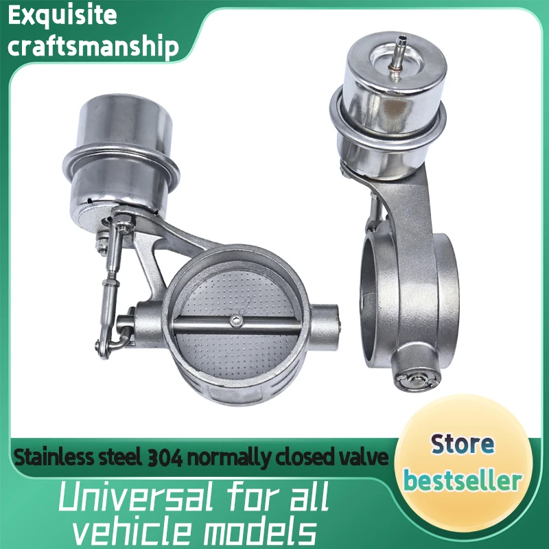 1 قطعة نظام عادم السيارات العالمي صمام تفريغ 51 63 76 مللي متر الفولاذ المقاوم للصدأ عادة مغلقة ومفتوحة صمام تفريغ للسيارة