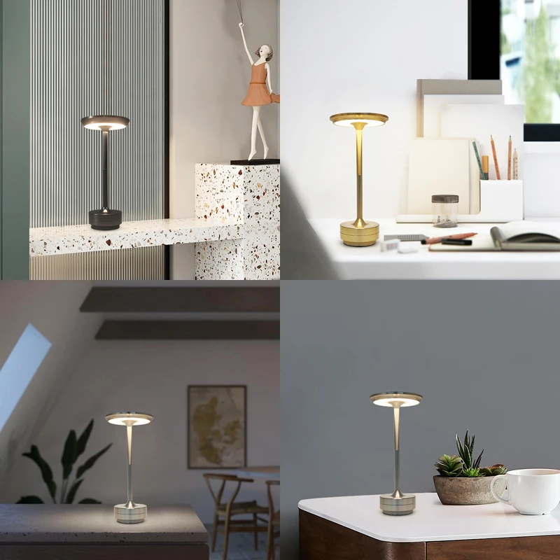Luz LED de noche recargable para decoración de escritorio, luz táctil de 5V, USB, para café, Bar, restaurante, dormitorio, estudio, mesita de noche