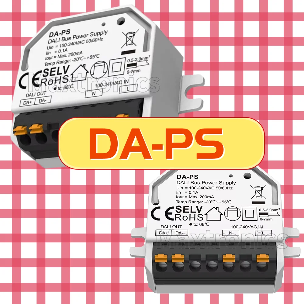 

NEW Skydance Certificated DA-PS 100-240VAC Mini DALI Bus Power Supply Max 500A Output SElV Safety Estra-low Voltage Standard