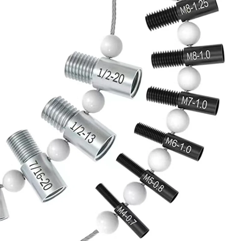 Portable Thread Tester Bolt Nut Screw Bolt Nut Screw Checking Checker 26 Male/Female Size Gauge Measuring Tool Kit