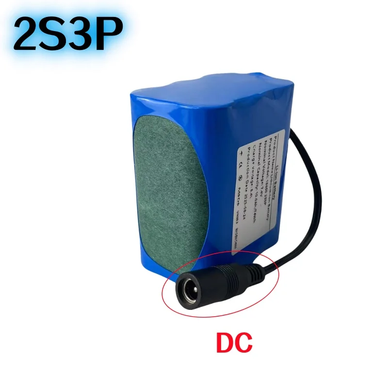 7.4V Lithium Ion Batterij 8.4V Oplaadbare 18650 Accu Voor Fiets Licht Koplamp Vissen Led Licht Bluetooth Speaker