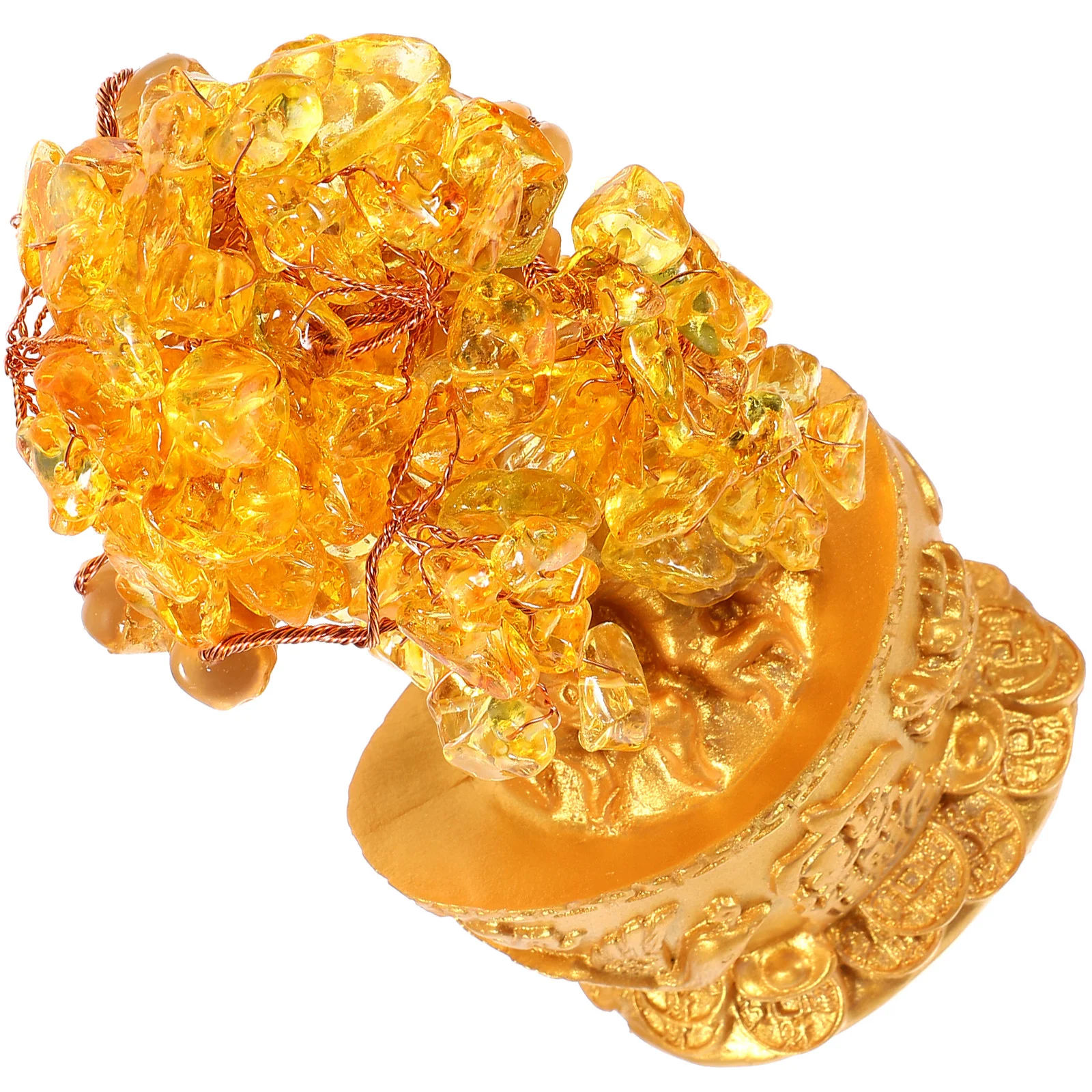 

Crystal Money Tree Fortune Tree Decor Exquisite Bonsai Desktop Ornament Indoor Outdoor Good Fortune Decoration