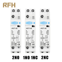 2P 16A/20A/25A  220V/230V 50/60Hz Din Rail Household AC Contactor 1NO 1NC/2NO/2NC For Smart Home