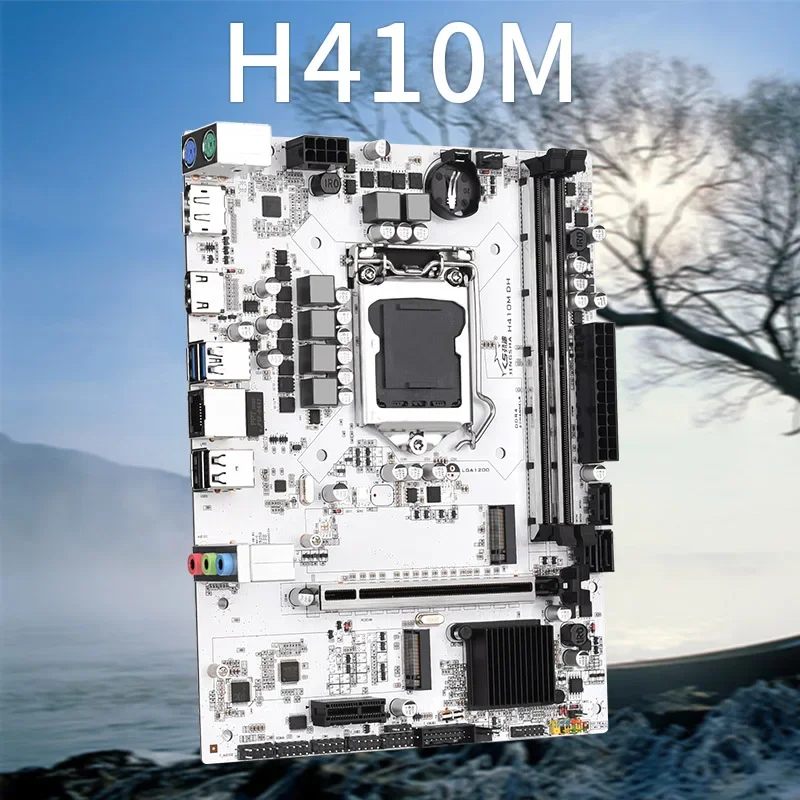 

H410M DH LGA1200 Motherboard DDR4 Intel PCI-E 3.0 USB SATA 3.0 Micro ATX For GEN 10th CPU NVME NGFF M.2 DP HD 64GB Dual channel