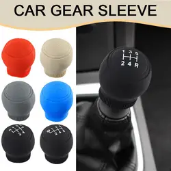 Universal Gear Shift Knob Silicone Cover Gear Rod Protect Case Dustproof WaterProof Lever Handle Skin Nonslip Manual Shifter