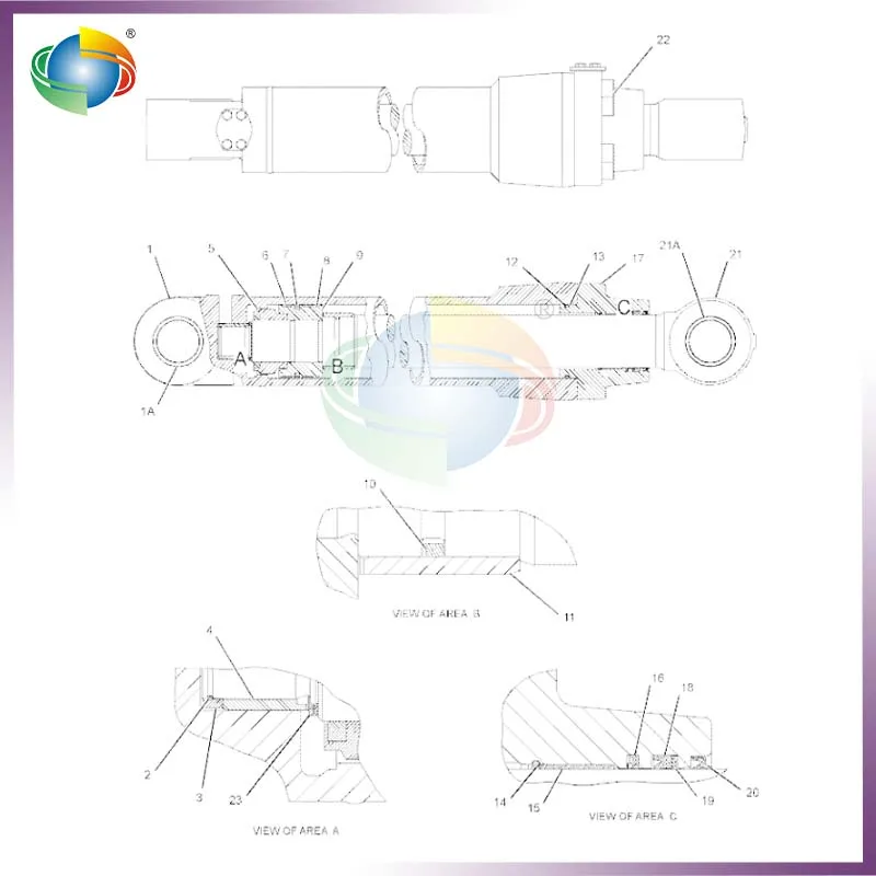CA2478792 247-8792 2478792 STICK CYLINDER SEAL KIT FOR CAT EXCAVATOR E320D E322C E323D E324D E325C E325D E329D