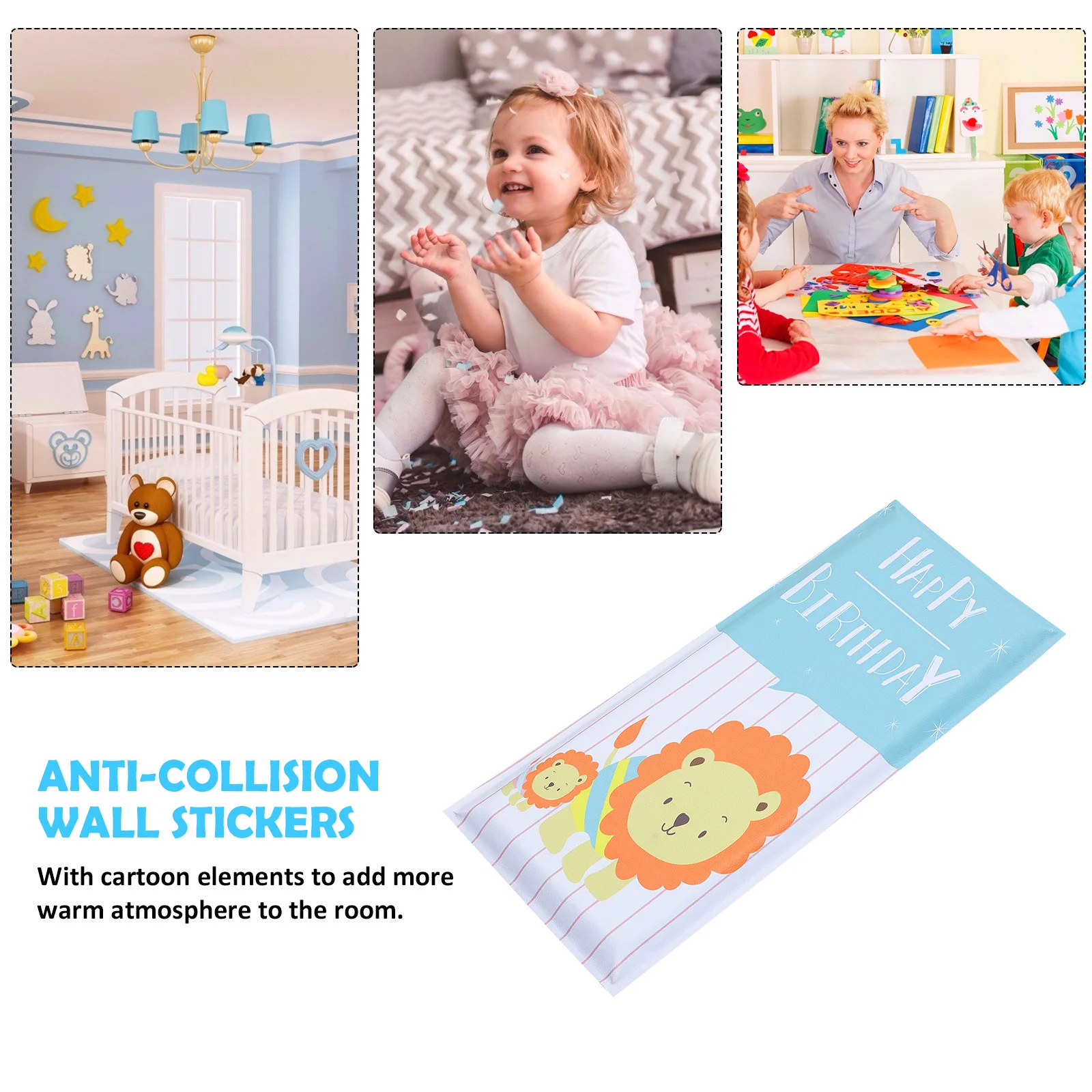 

1Pcs Anti-Collision Wall Sticker Soft Protective Pad for Home Walls Smooth Surface Application Fun Wall Decals Kids Room