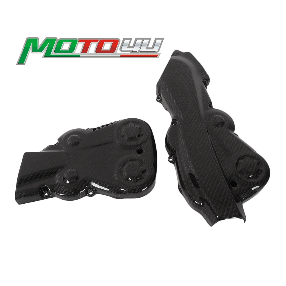 

For Ducati Monster 1200 1200S 821 2014 2015 2016 2017 2018 Streetfighter 100% Carbon Fiber Timing Belt Cover Cam Belt Covers