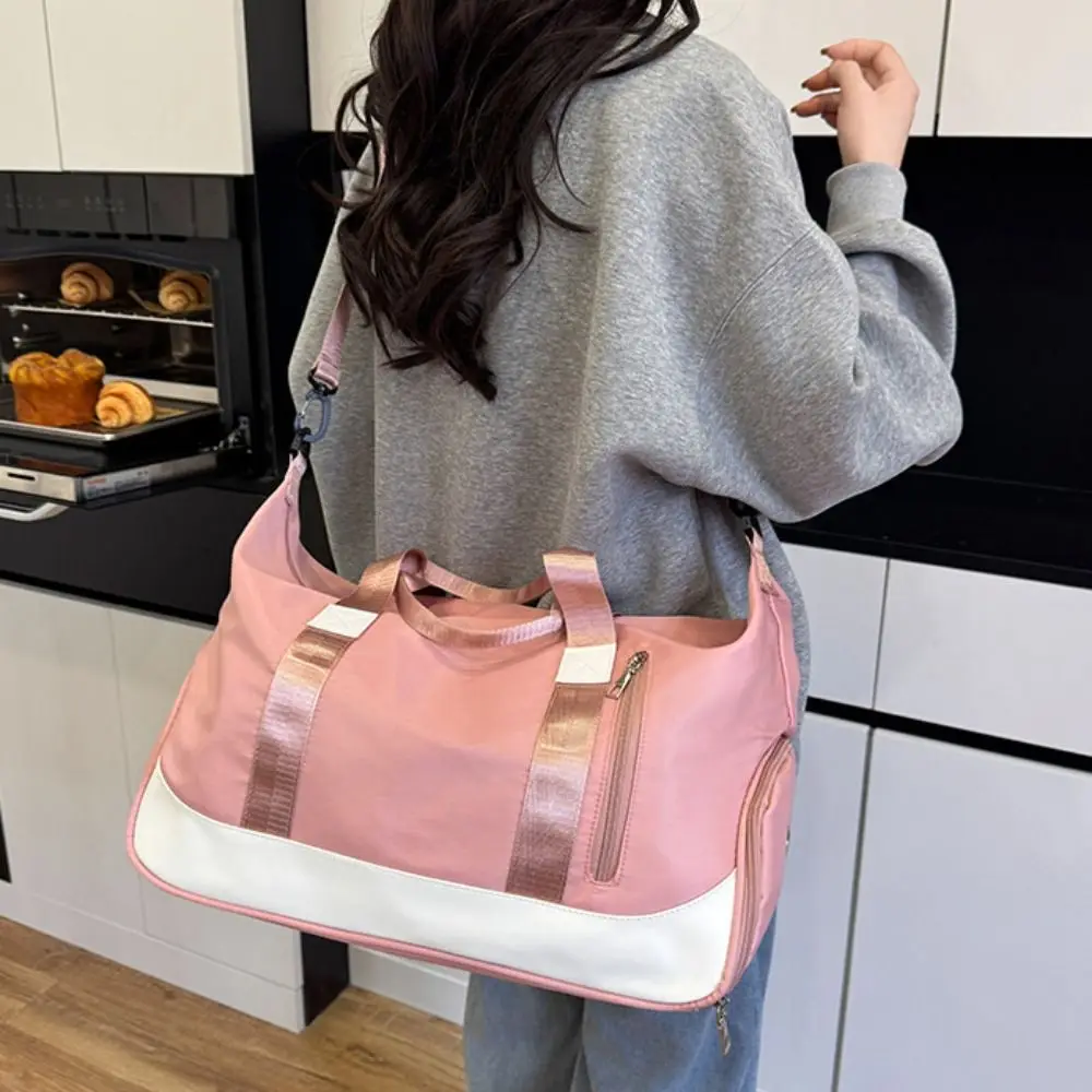 

Нейлоновая тренировочная сумка для йоги, многофункциональная водонепроницаемая спортивная сумка для фитнеса, большая вместительная портативная дорожная сумка-тоут унисекс