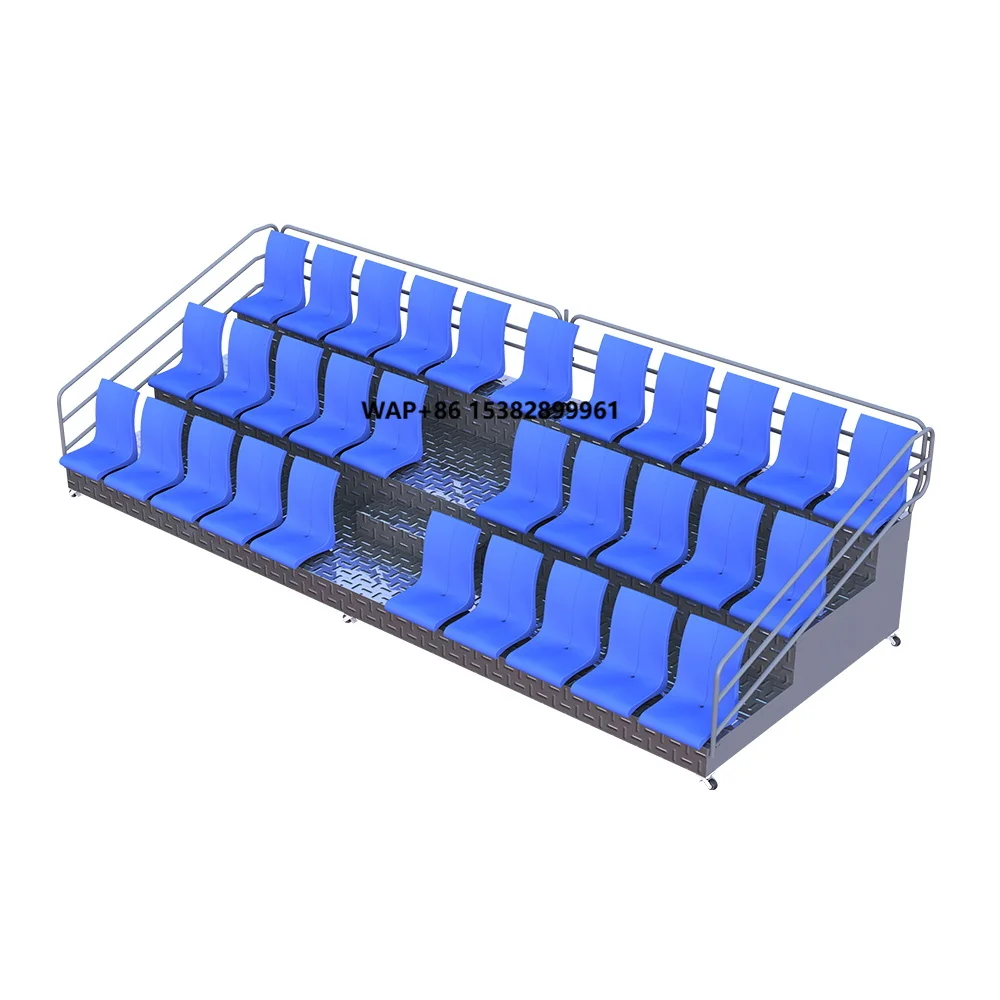 Steel Frame Portable Bleacher Seating for School Gymnasium Stadium Football Court Outdoor Grandstand