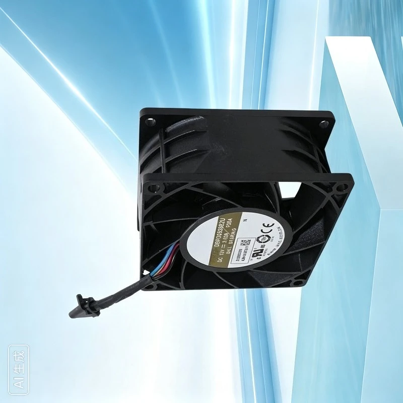 High‑Airflow Server Cooling Fan For AVC DBPD0838B2U 8038 8CM 12V 3.6A Dual Ball Bearing