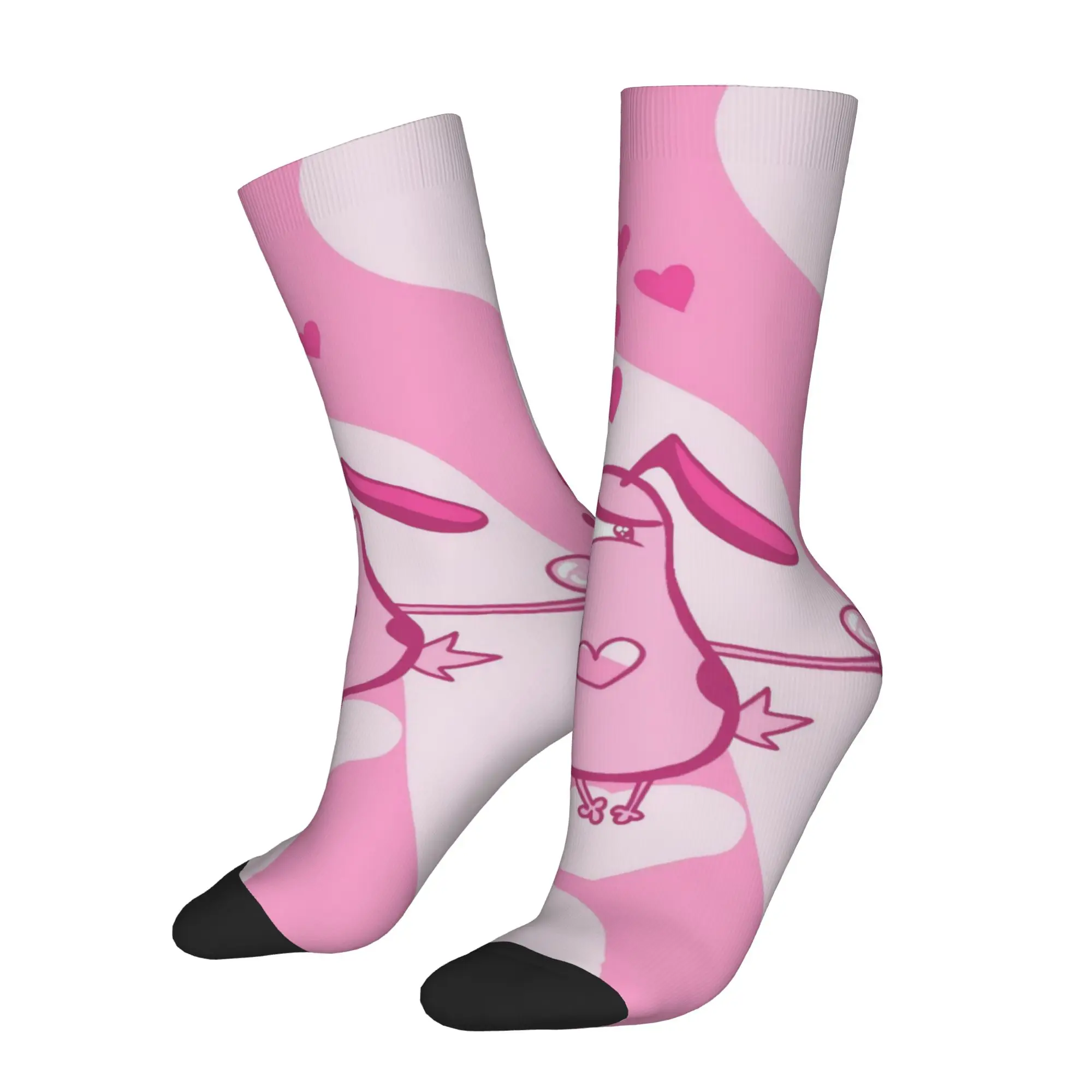Chaussettes Couraged Cowardlys Dogs pour hommes et femmes, chaussettes amusantes et joyeuses à motif de dessin animé, style Hip Hop, pour printemps, été, automne, hiver, chaussettes mi-mollet, cadeau