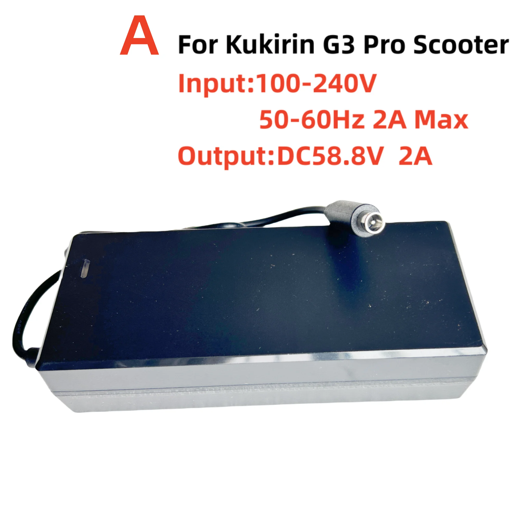 Original Charger For Kukirin G3 Pro Electric Scooter Input 100-220V Output 58.8V 2.0A Lithium Battery Charger Parts Replacement