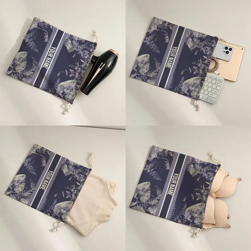 Canvas Bag Shoulders Drawstring Bundle Pockets Custom Shopping Student Backpack Bag Cotton Pouch for Gym Traveling Storage Bag