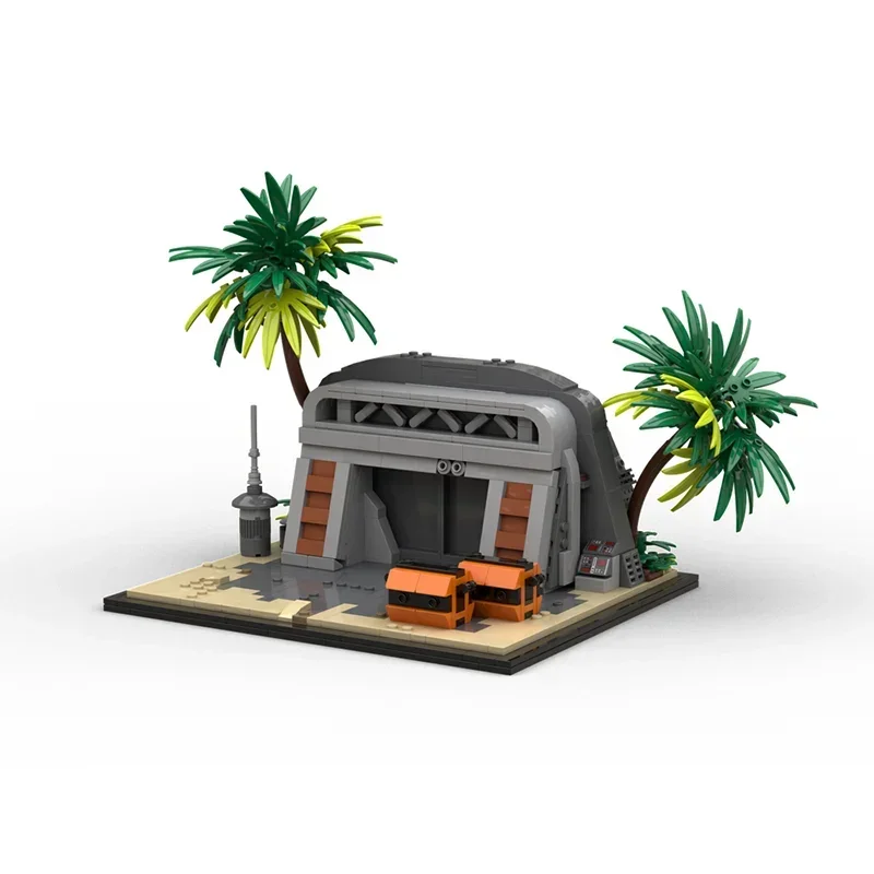 スタームービーモデル Moc ビルディングレンガバンカーモデルテクノロジーワイルドサバイバルモジュラーブロックギフトクリスマスおもちゃ DIY セットアセンブリ