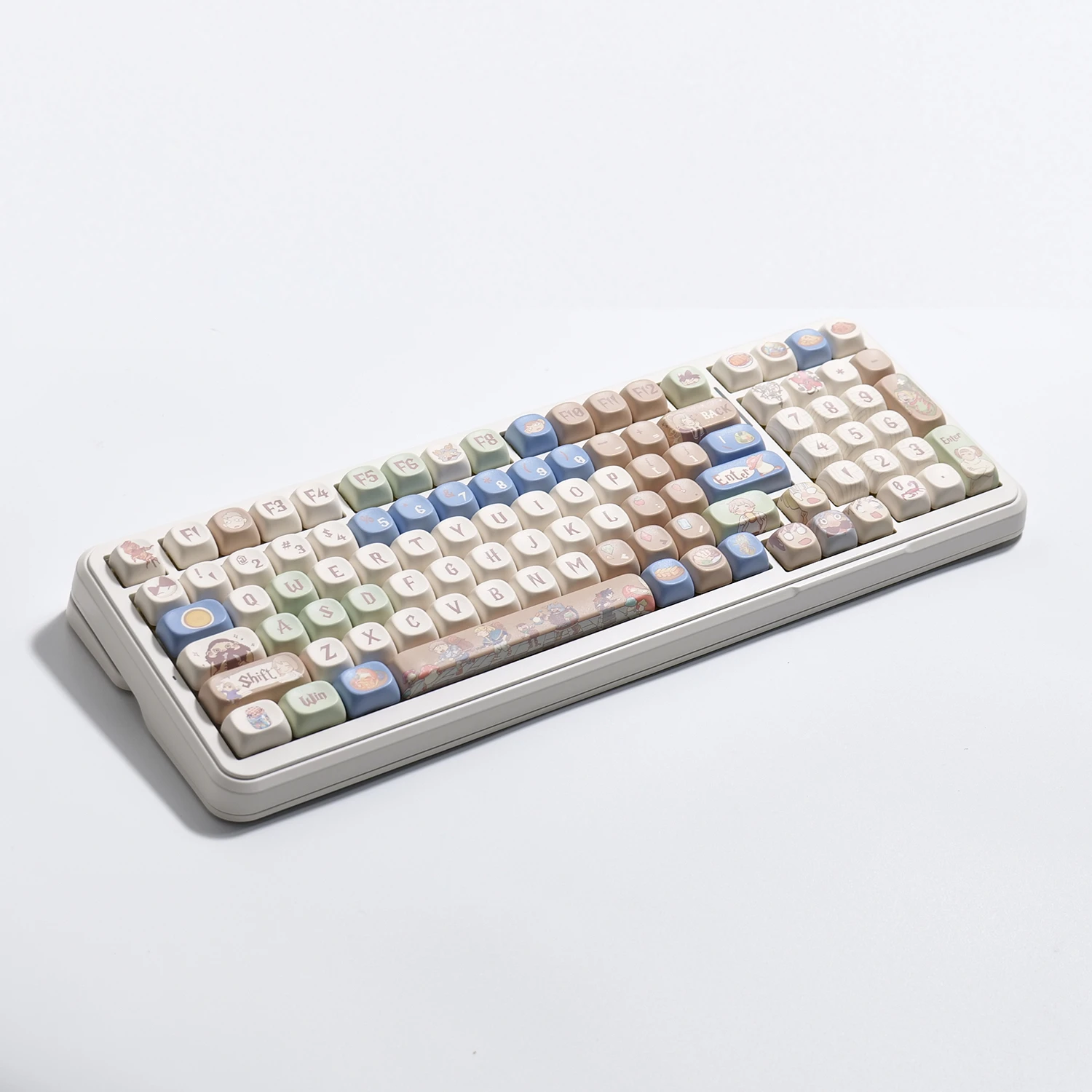 Delicioso em masmorra keycaps 141 teclas moa keycaps presente pbt key cap quadrado corante-sub teclado mecânico 2.25 u 2.75u para alice