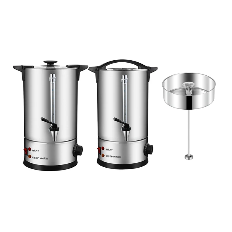 Electric Stainless Steel Catering Hot Coffee Percolator Coffee Boiler Coffee Tea Beverage Urn