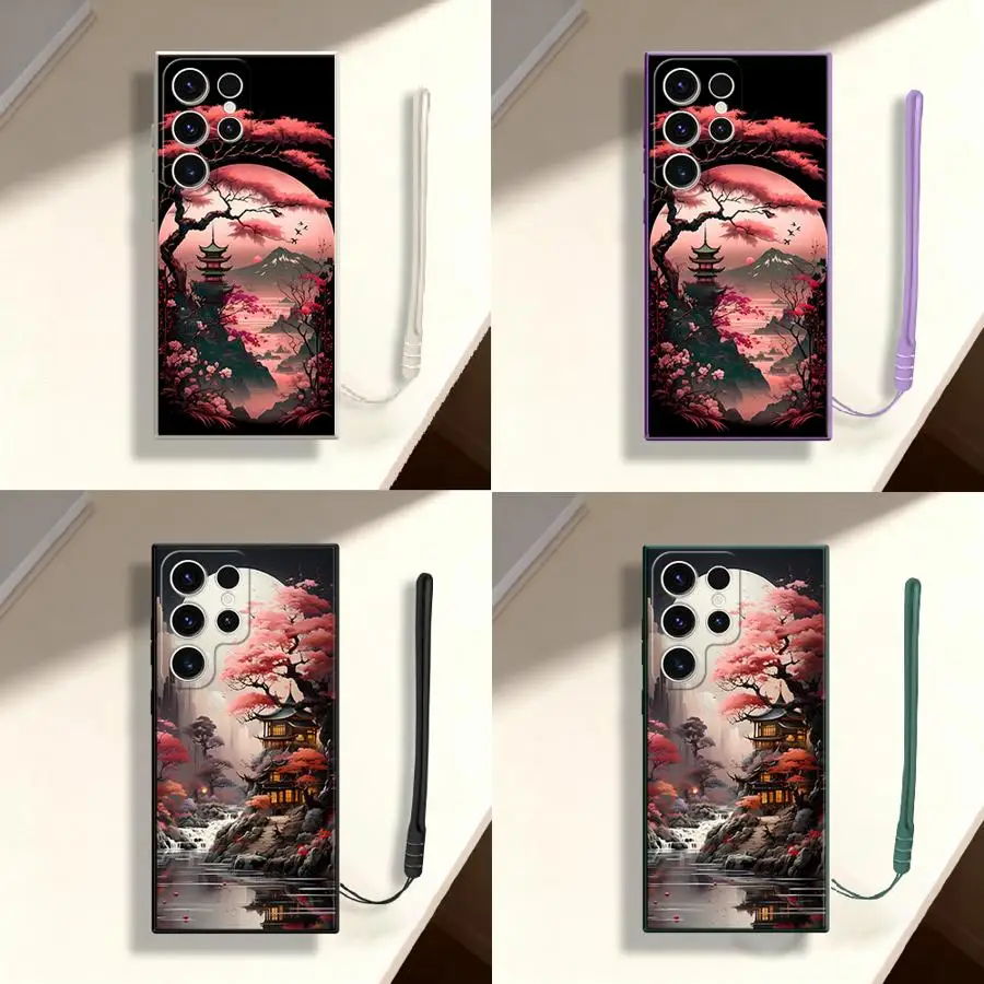 Landscape Art Phone Cover Case for Samsung Galaxy S26 Ultra S21 S25 Plus S22 S23 S20 FE S24 Note 20 10