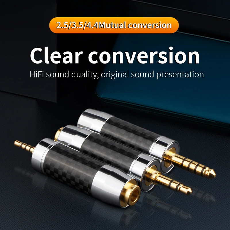 

YYAUDIO 4PCS Hifi Audio Adapter 2.5mm Male to 3.5mm Female 24K Gold Plated Plug Connector For Aux Speaker Cable Headphone Jack