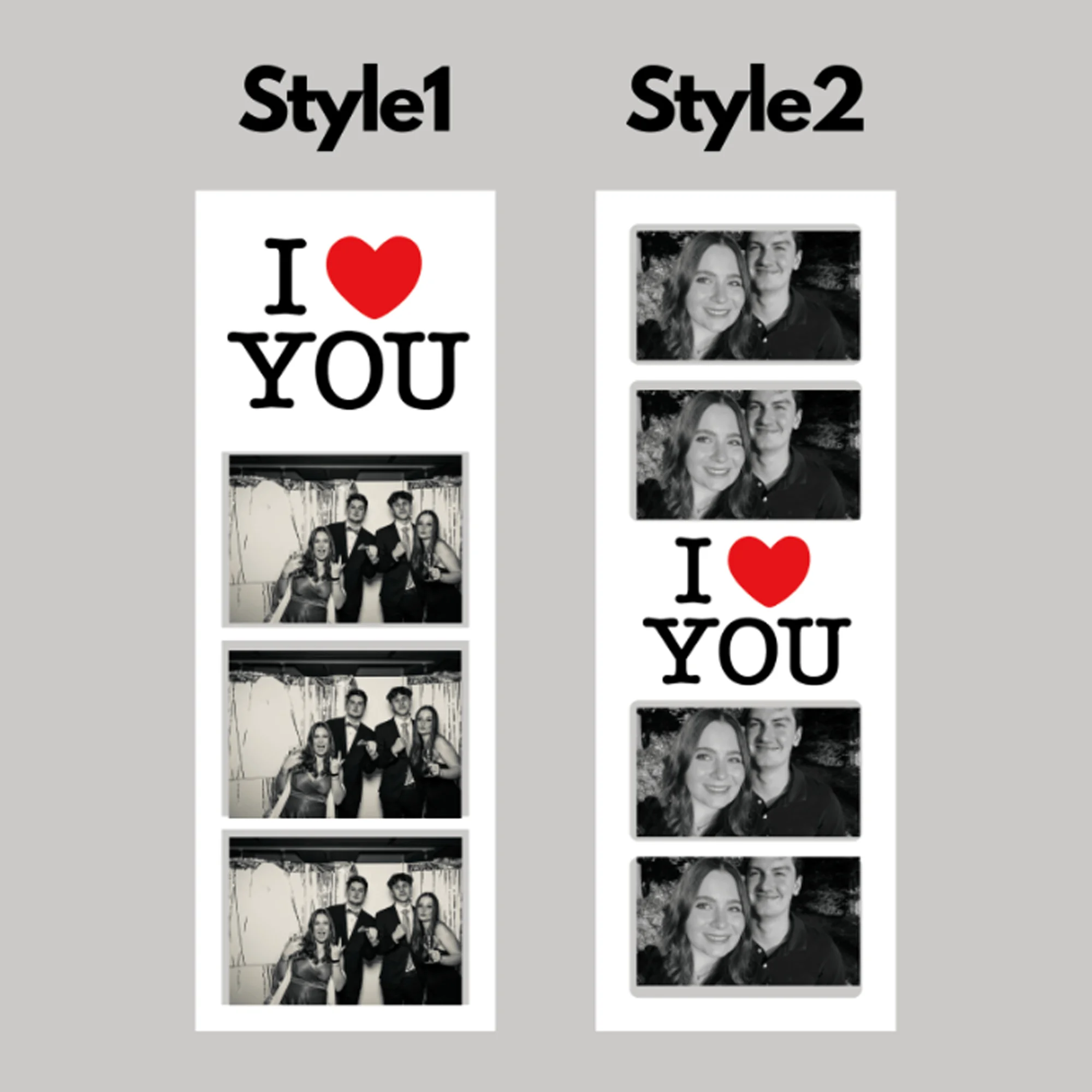 1/3/6pcs available,Custom Photo Booth Prints, Personalize Photo Booth Prints, Wedding Photo Booth Cards, Photo Booth Strip Frame