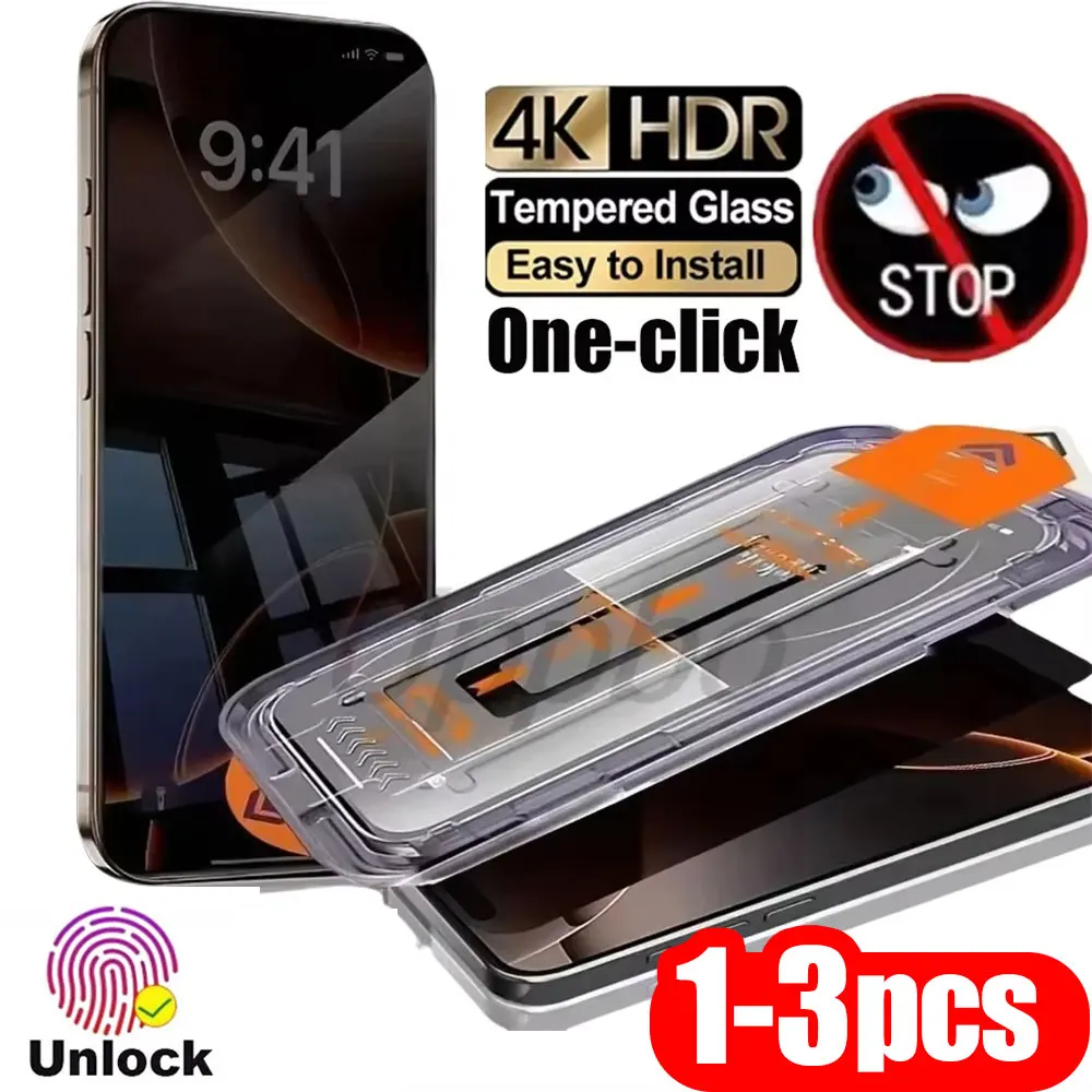 

1-3PCS Unlock Privacy Easy Install Screen Protector For Google Pixel 9 Pro 10 Pro XL 9A 8 8A 7 7A 6A Anti Spy Tempered Glass