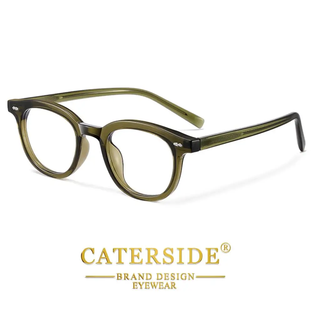 CATERSIDE Klassische Herren-Anti-Blaulicht-Brille Tr-90 Ovaler Brillenrahmen Damen Mode Computer Blaulicht-Schutzbrille – Detail 10