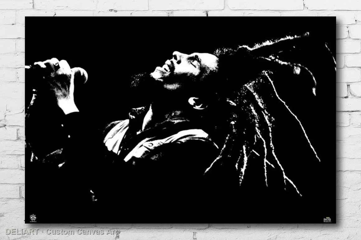

BOB MARLEY - DREADS Canvas Poster Custom Size Available Room Decoration Home Decor Wall Art