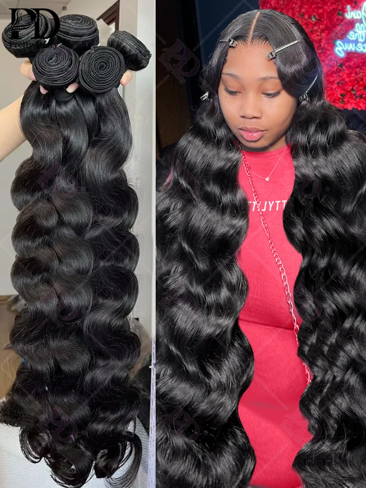 Body Wave Human Hair Bundles Remy Unprocessed Raw Virgin 16 18 20 Inch 100% Human Hair Natural Extensions 1/2/3/4 Bundles Deal