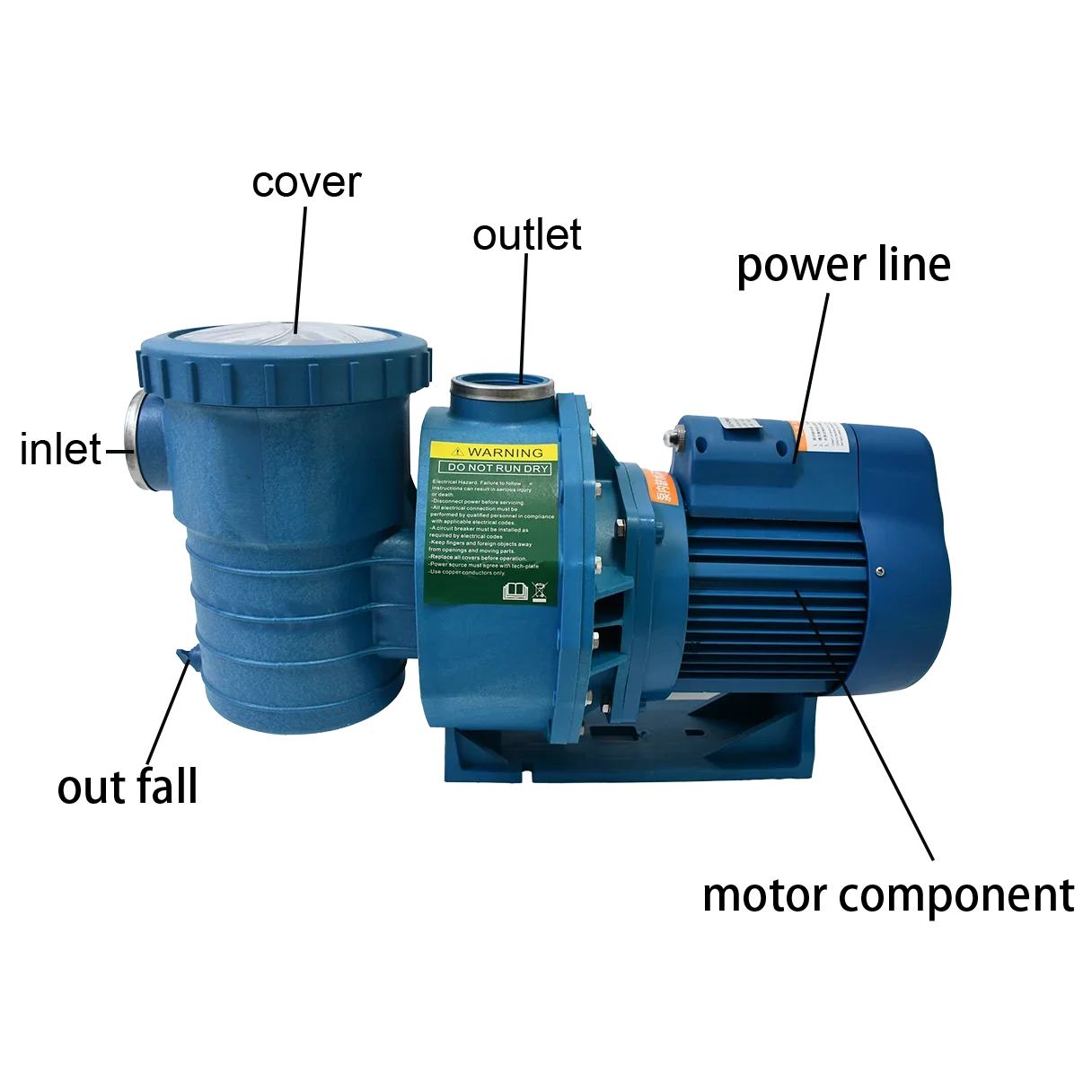 220V/380V 1.5 hp 2hp 3hp 3.5hp 4hp swim pool water pump European swimming pool pump above ground pools pump