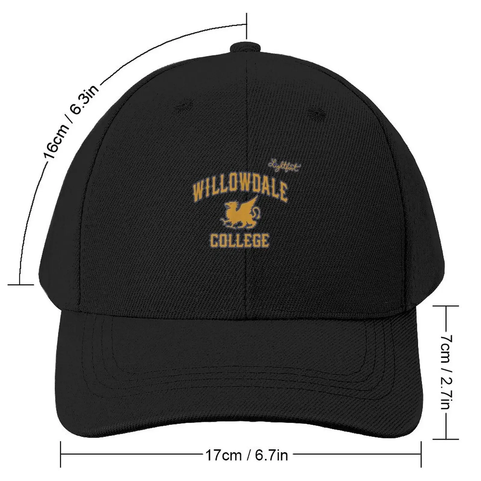 Onward Willowdale College Logo Baseball Cap Ball Cap Golf Cap Wild Ball Hat Women Beach Fashion Men's