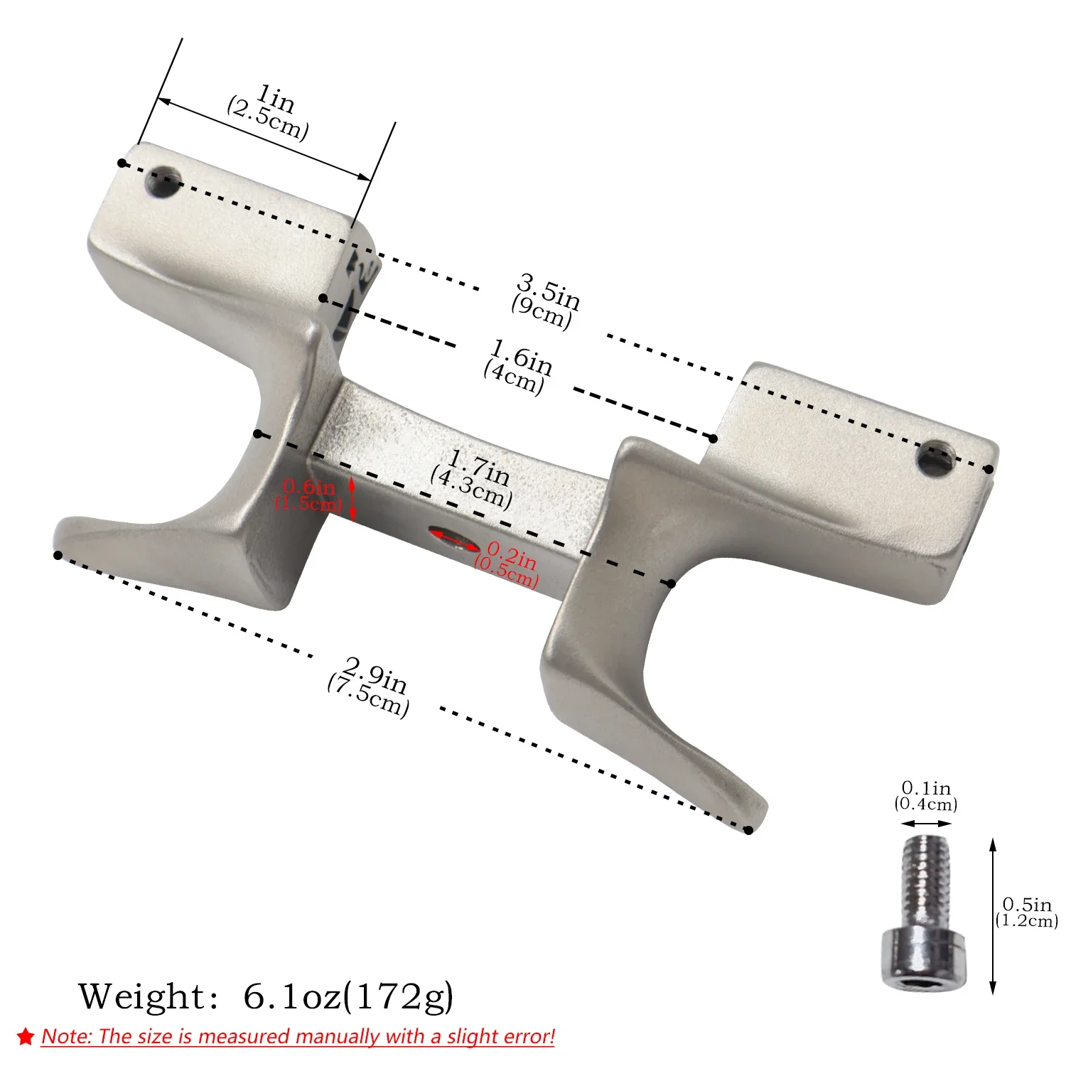 Cabezal de catapulta metálico – Goma dentada para montaje de pesca - imagen 4