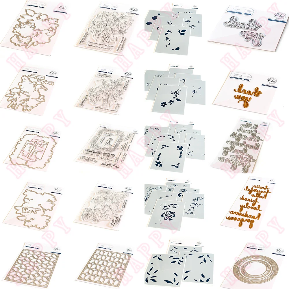 

Metal Cutting Dies Stamps Stencils Trellis Leaf Flower Vocabulary Scrapbook Album Decorative Embossing DIY Paper Craft Template