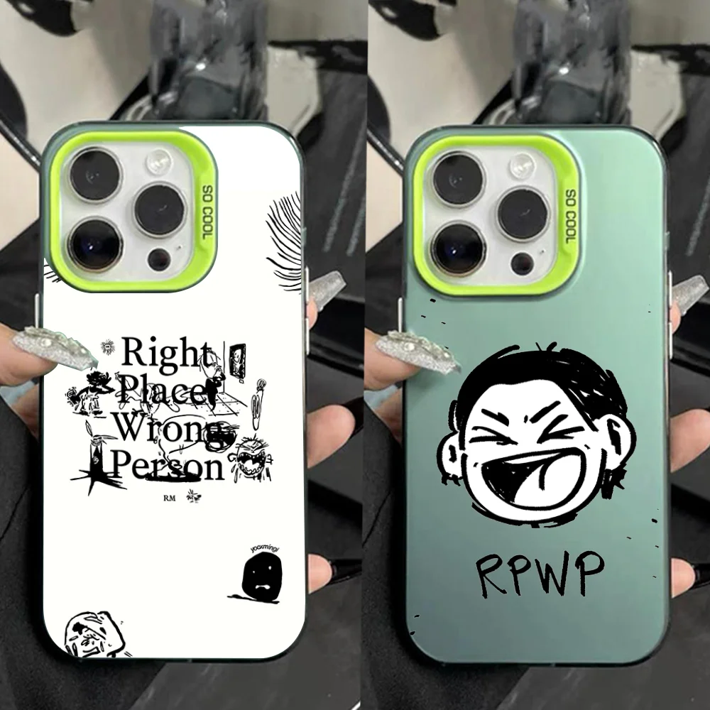 

R-RM R-RPWP Phone Case For iPhone 16,15,14,13,12,11,Pro,Max,Plus,Mini,XS,SE Anti Fall Green Matte Hard Bumper