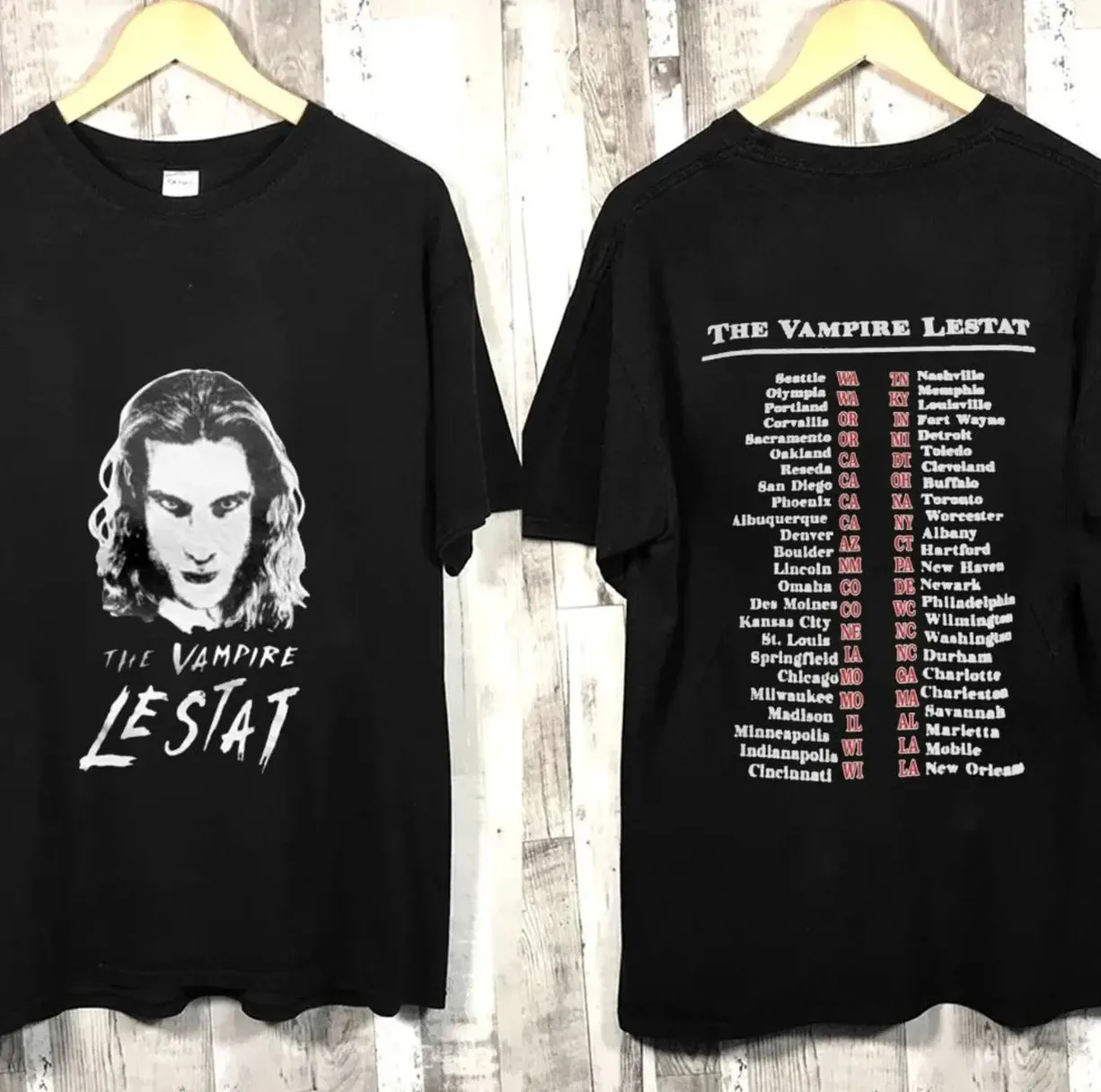 

The Vampire Lestat Tour Shirt Gothic Band 90S Horror T Shirt