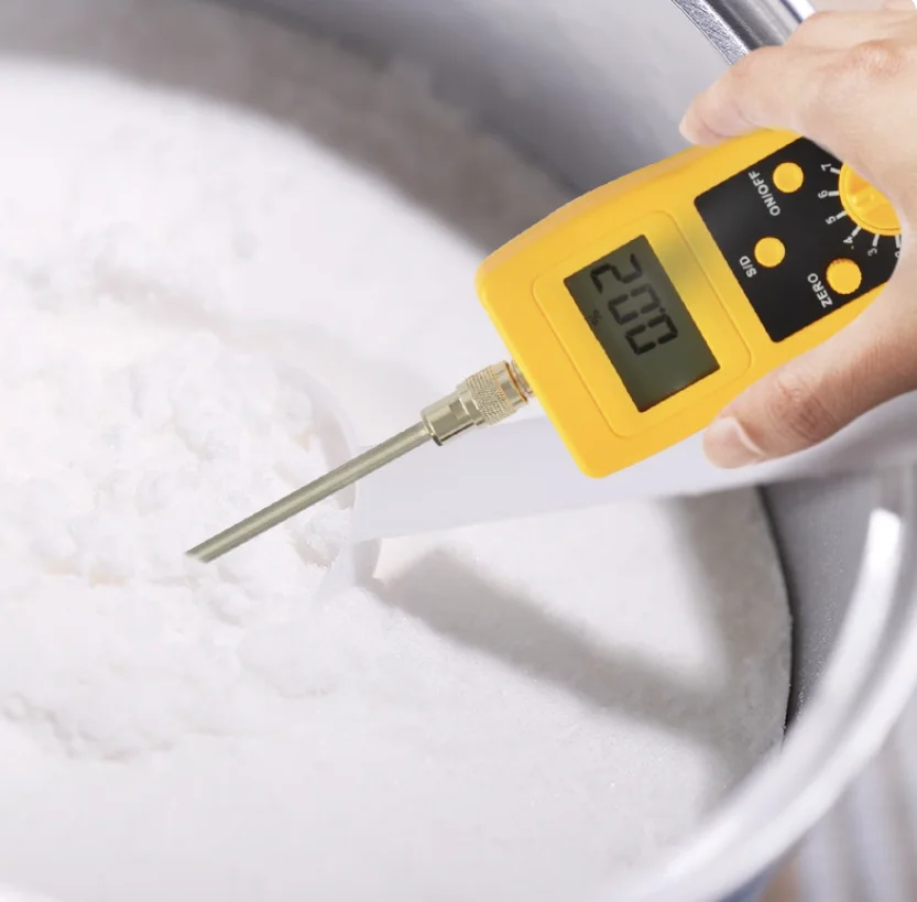 DM300C plastic powder moisture meter, chemical raw material moisture meter, calcium carbonate powder moisture detection