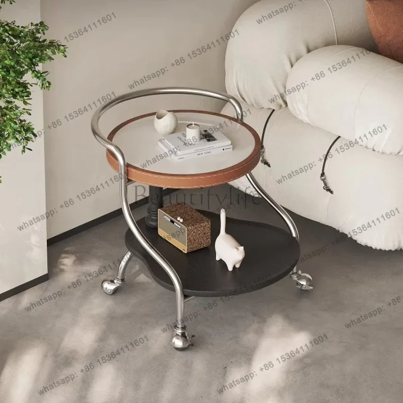 

Мобильная тумба-столик FGFrench из каменной плиты для небольшой квартиры в стиле ретро, креативный дизайн