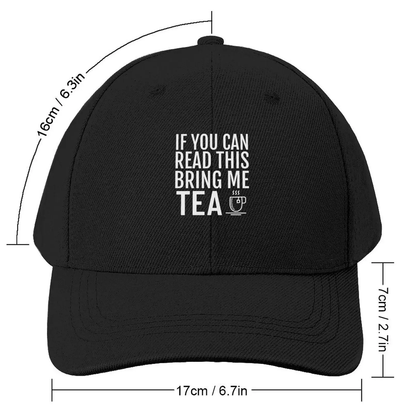 Funny If You Can Read This Bring Me Tea product Baseball Cap Visor Christmas Hat Bobble Hat Hats Man Women's