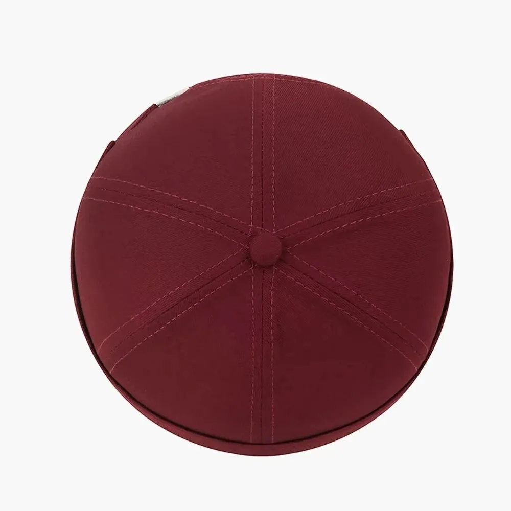 Basin Hat Embroidered Heart Brimless Hat Without Brim Breathable Men's Landlord Hat Unisex Vintage Dome Melon Cap Outdoor